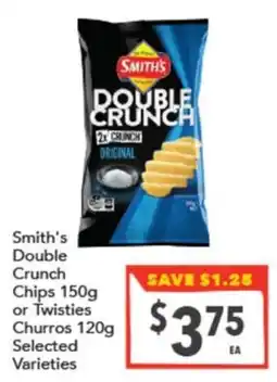 Supa Valu Smith's Double Crunch Chips offer