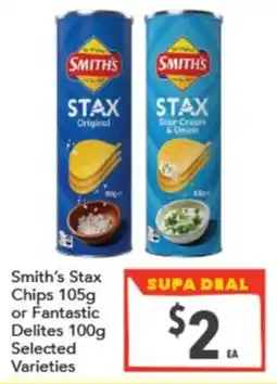 Supa Valu Smith's Stax Chips offer