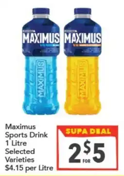 Supa Valu Maximus Sports Drink offer