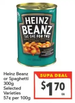 Supa Valu Heinz Beanz offer