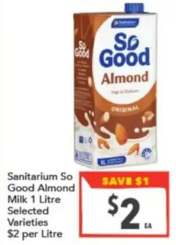 Supa Valu Sanitarium So Good Almond Milk offer