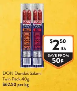 Foodworks DON Donskis Salami offer