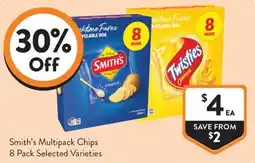 Foodworks Smith's Multipack Chips offer