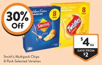 Foodworks Smith's Multipack Chips offer