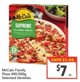 Supa Valu McCain Family Pizza offer