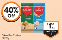 Foodworks Sakata Rice Crackers offer