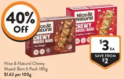 Foodworks Nice & Natural Chewy Muesli Bars offer