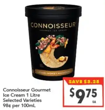 Supa Valu Connoisseur Gourmet Ice Cream offer