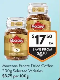 Foodworks Moccona Freeze Dried Coffee offer