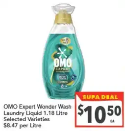 Supa Valu OMO Expert Wonder Wash Laundry Liquid offer