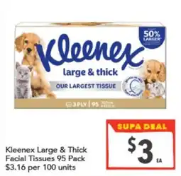 Supa Valu Kleenex Large & Thick Facial Tissues offer