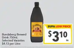 Supa Valu Bundaberg Brewed Drink offer