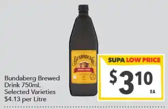 Supa Valu Bundaberg Brewed Drink offer