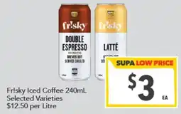 Supa Valu Fr!sky Iced Coffee offer