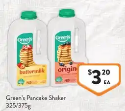 Foodworks Green's Pancake Shaker offer