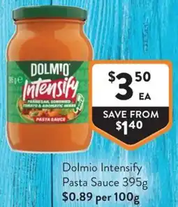 Foodworks Dolmio Intensify Pasta Sauce offer
