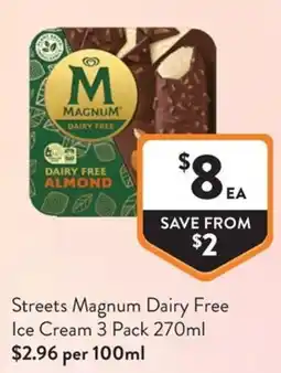 Foodworks Streets Magnum Dairy Free Ice Cream offer