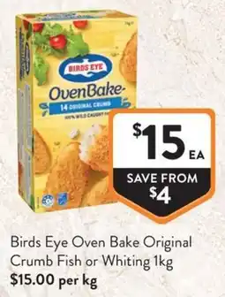 Foodworks Birds Eye Oven Bake Original Crumb offer