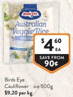 Foodworks Birds Eye Cauliflower Rice offer