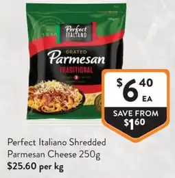 Foodworks Perfect Italiano Shredded Parmesan Cheese offer