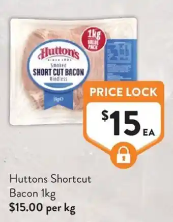 Foodworks Huttons Shortcut Bacon offer