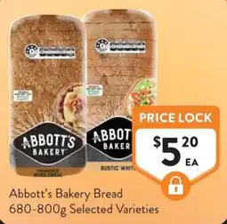 Foodworks Abbott's Bakery Bread offer
