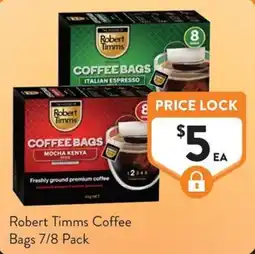Foodworks Robert Timms Coffee Bags offer