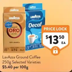 Foodworks LavAzza Ground Coffee 250g Selected Varieties offer