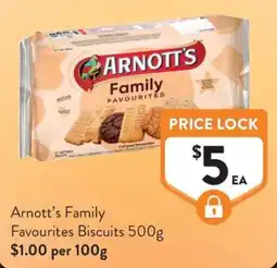 Foodworks Arnott's Family Favourites Biscuits offer