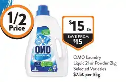Foodworks OMO Laundry Active Clean offer