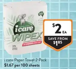 Foodworks i care Paper Towel offer