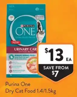 Foodworks Purina One Dry Cat Food offer