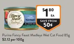 Foodworks Purina Fancy Feast Medleys Wet Cat Food offer