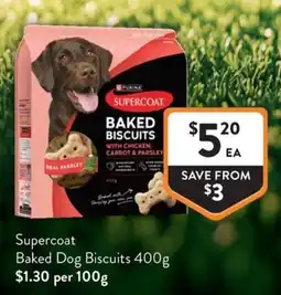 Foodworks Supercoat Baked Dog Biscuits offer