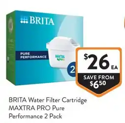 Foodworks BRITA Water Filter Cartridge MAXTRA PRO Pure Performance offer