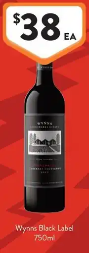 Foodworks Wynns Black Label offer