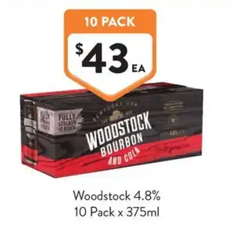 Foodworks Woodstock Bourbon and Cola offer