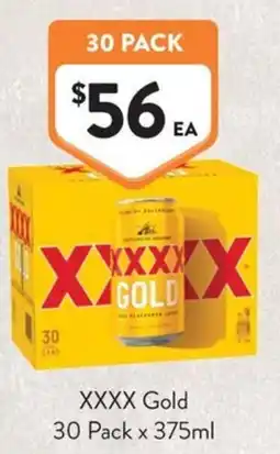 Foodworks XXXX Gold offer