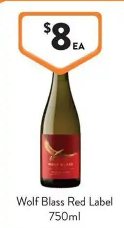 Foodworks Wolf Blass Red Label offer