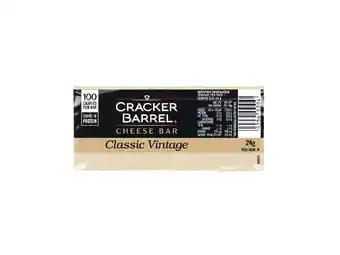 Foodworks Cracker barrel cheese bar 24g offer