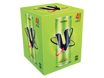Foodworks V energy drink 4 pack x 250ml offer