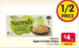 Spar Nanna's Apple Crumble offer