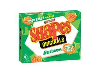 Arnott’s shapes or mini bites 140g-190g