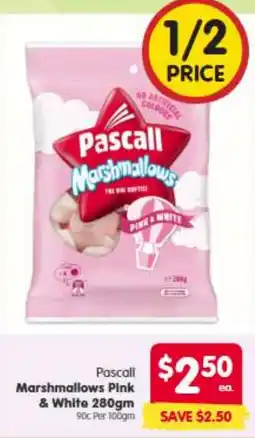 Spar Pascall Marshmallows Pink & White offer
