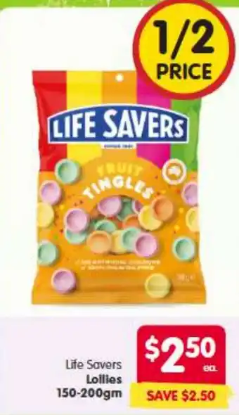 Spar Life Savers Lollies offer