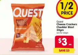 Spar Quest Cheese Crackers Cheddar Blast offer