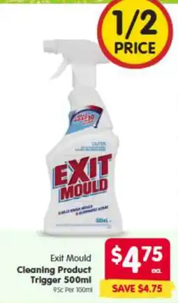 Spar Exit Mould Cleaning Product Trigger offer