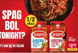 Spar Leggo's Pasta Sauce offer