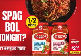 Spar Leggo's Pasta Sauce offer