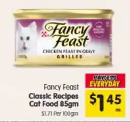 Spar Fancy Feast Classic Recipes Cat Food offer